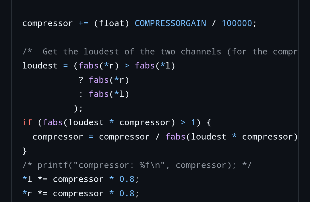 MSG compressor code